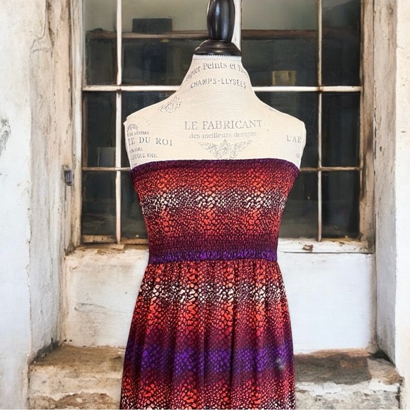 Gorgeous strapless maxi dress Fire Los Angeles size M - Picture 14 of 16